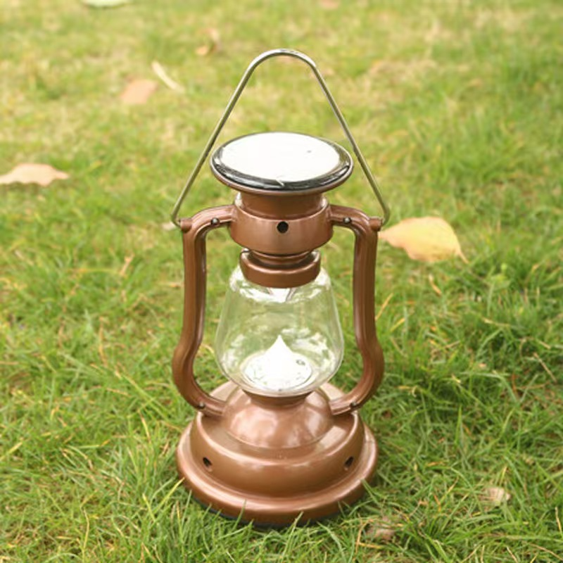 Hand-crank Charging Solar Camping Lantern, Antique-Style Horse Lamp, Outdoor Tent Light, Portable Handheld Camping Lamp, Vintage Horse Lantern photo 1
