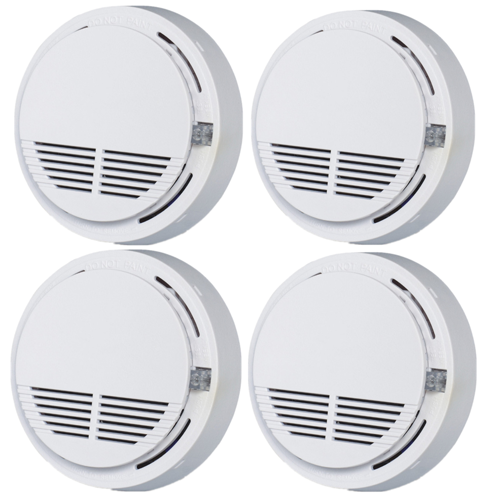 Household Smoke Alarm Smoke Detector Fire Alarm Detector With 9V Battery Photoelectric Sensor Alert Warning photo 5