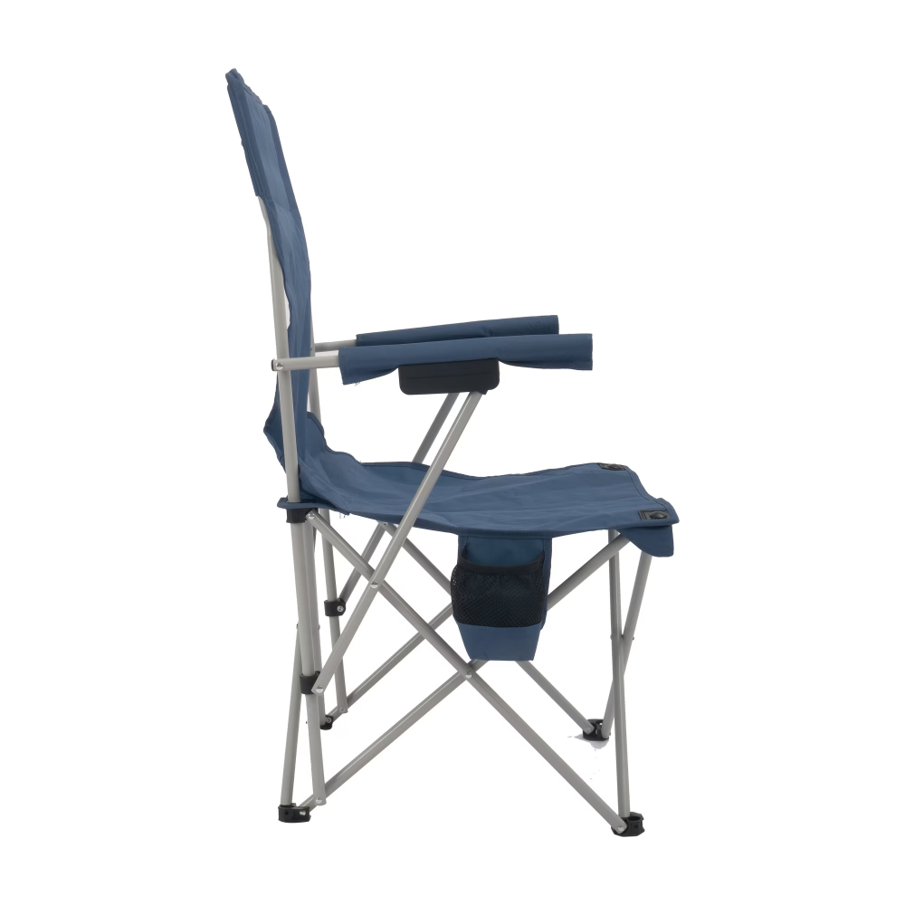 Hard Arm Camping Chair With Durable Polyester Seat And Steel Frame, Portable With Cup Holder photo 3