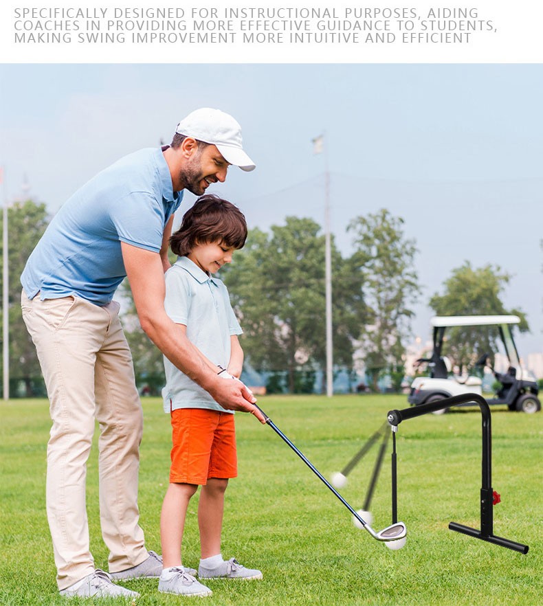 Golf Swing Trainer Aid Golf Practice Swing Groover Hitting Training Adjustable photo 2