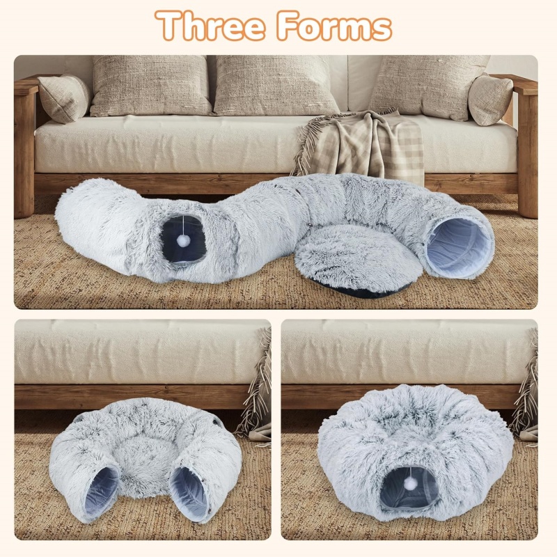 Cat Tunnel Bed Cat Nest Interactive Toy For Small Medium Large Cats Exercise photo 4