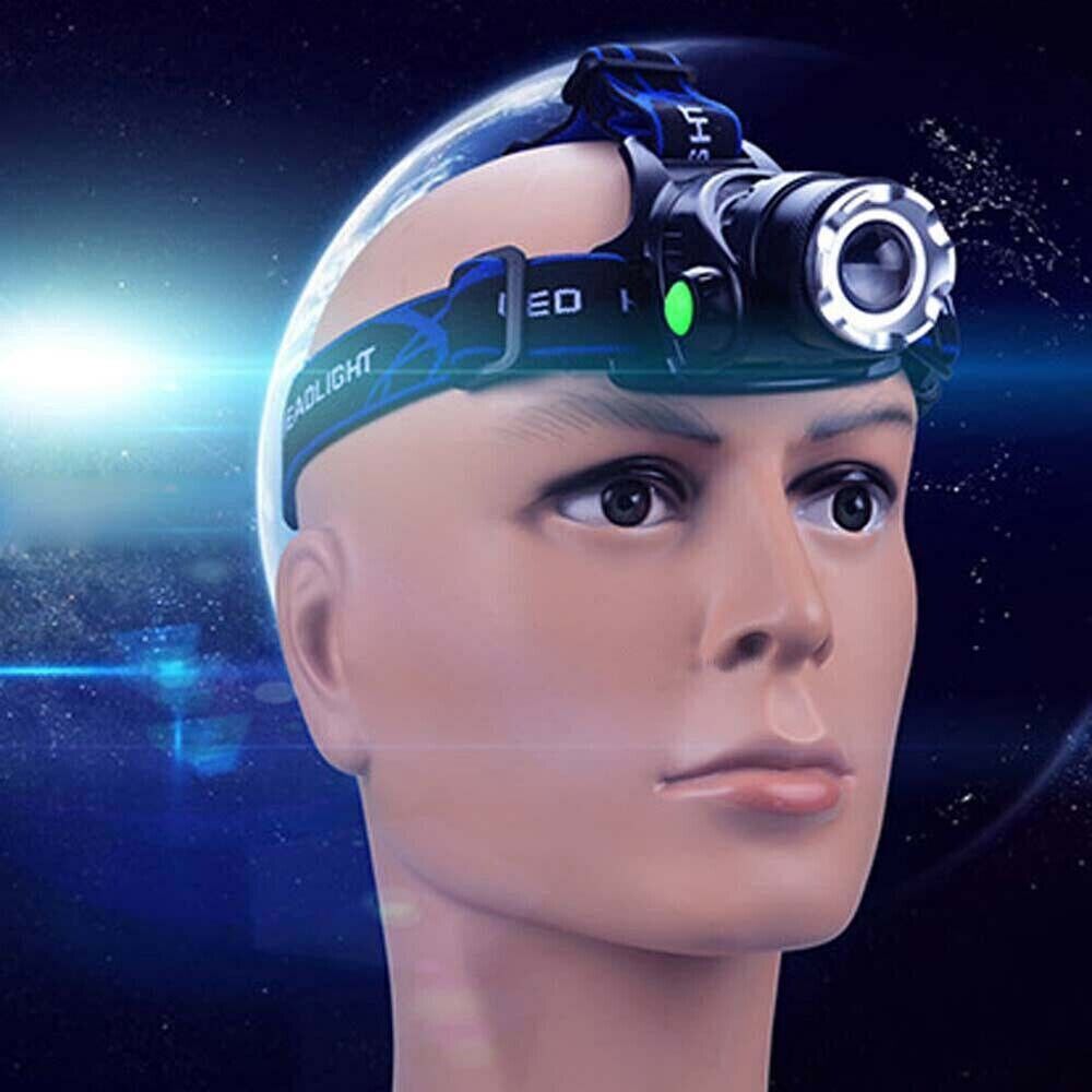 LED Head Torch Headlight Camping Headlamp Rechargeable Waterproof Fishing Light photo 2