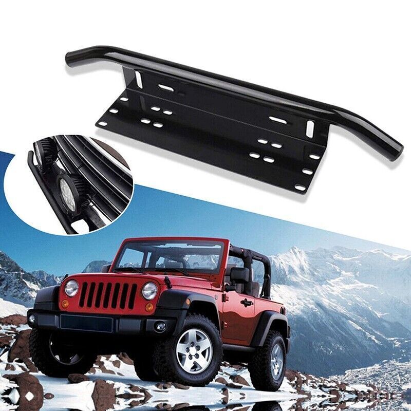 23 In Number Plate Bullbar Frame For Driving Light Bar Mount Mounting Bracket AU photo 2