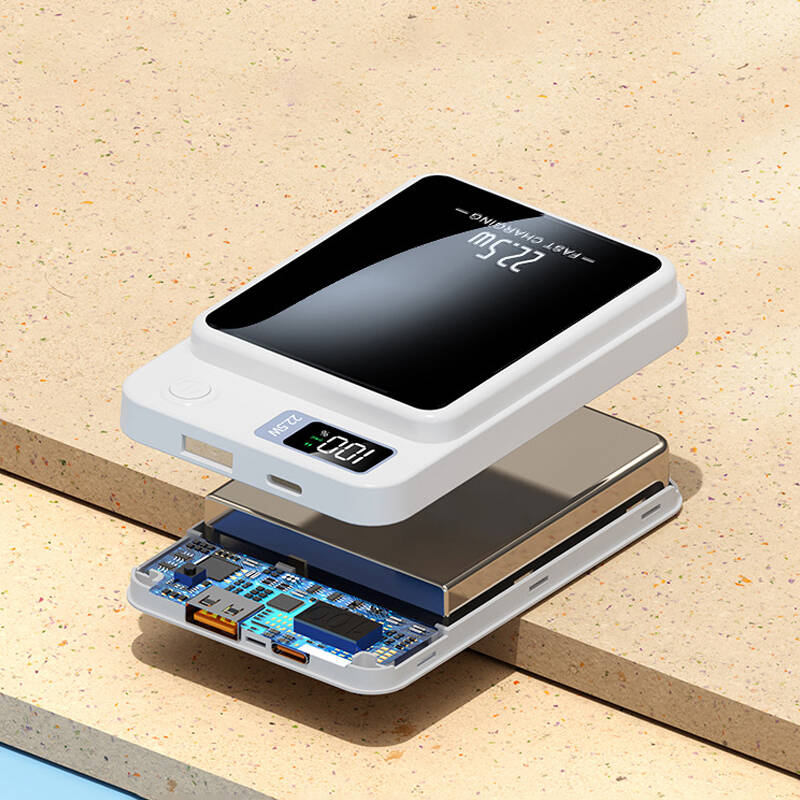 12000mAh Magnetic Wireless Power Bank With LED Display, 22.5W Fast Charging, Portable For Multiple Devices photo 2