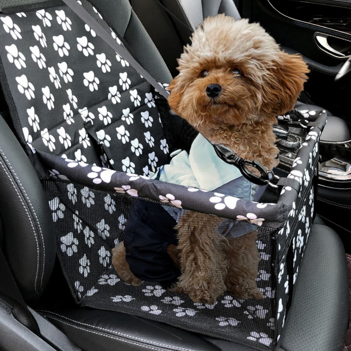 NEW Dog Car Seat For Small Medium Pet, Portable Cat Puppy Rabbit Seat Travel Booster photo 7