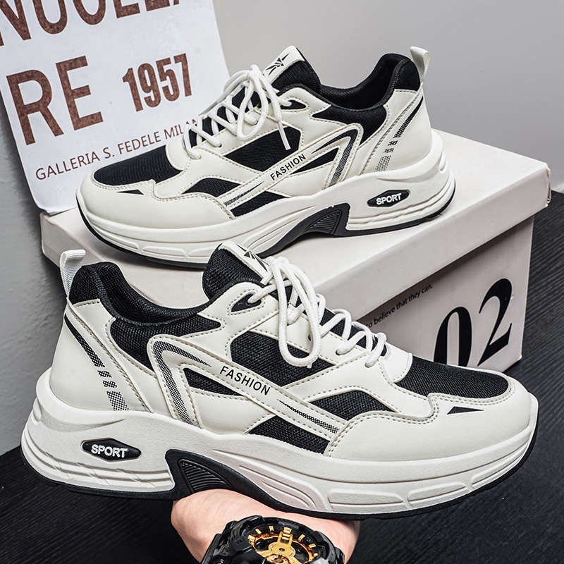 2026 Summer New Men's Thick Sole Height Increasing Sneakers, Wear-resistant, Breathable Trendy Versatile Casual Dad Shoes photo 2