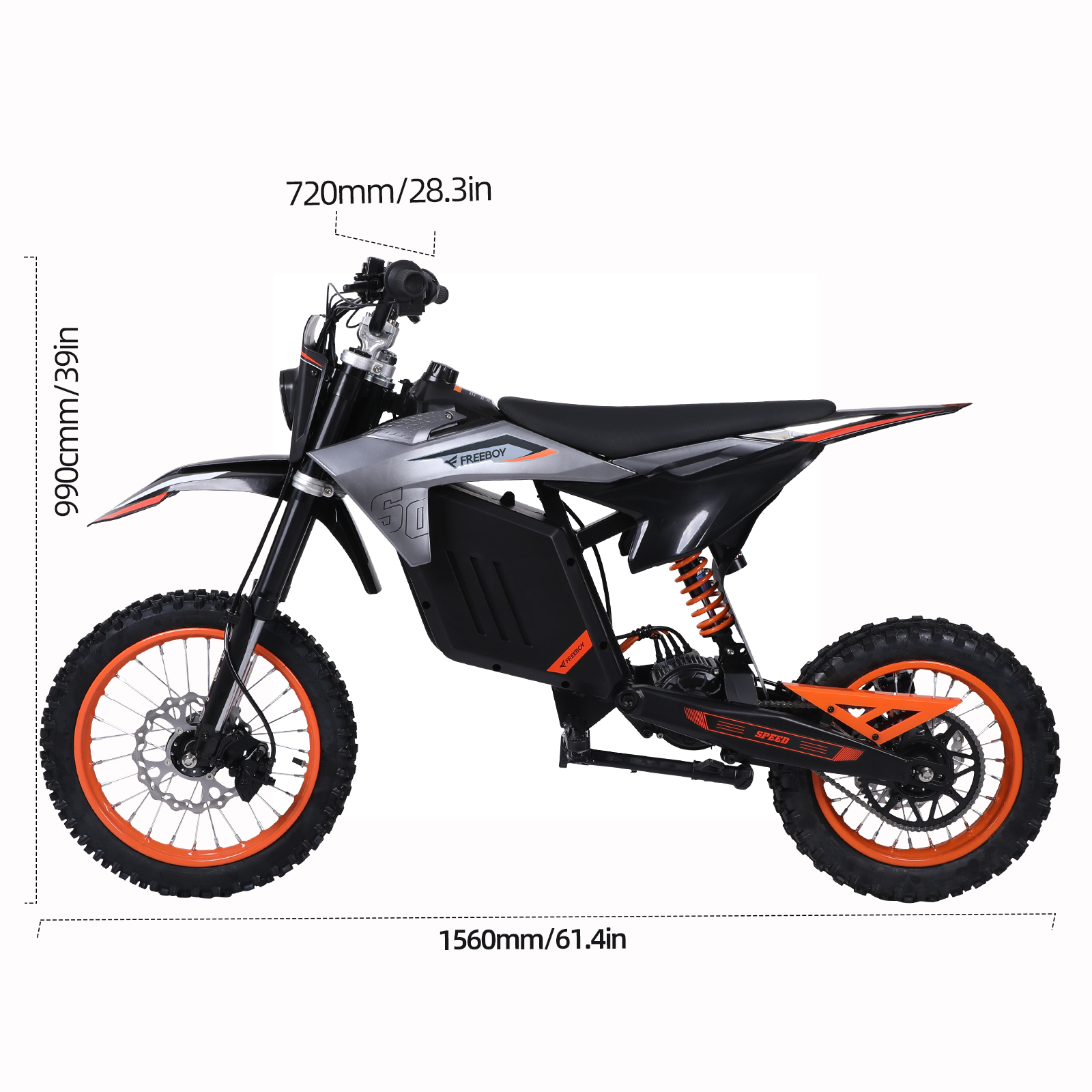 Y88 14 Inches Wheel Off Road Eletric Motorcycle With 3000W Power Motor photo 7