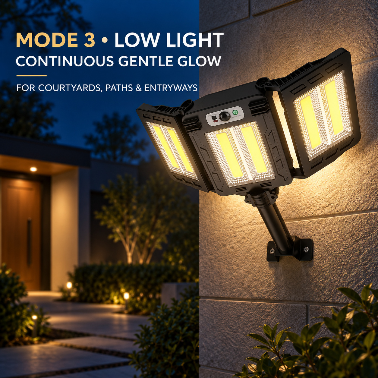 Solar Powered Rechargeable Motion Sensor COB LED Work Light 3000mAh For Auto W786 2 5 photo 7