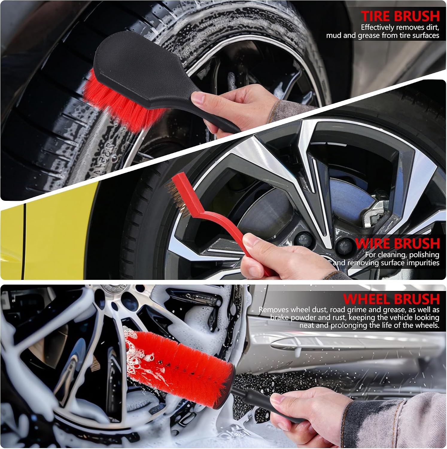 Car Detailing Kit 35 Units, Complete Car Cleaning And Wash Set For Interior, Exterior, Wheels, Dashboard And Glass photo 2