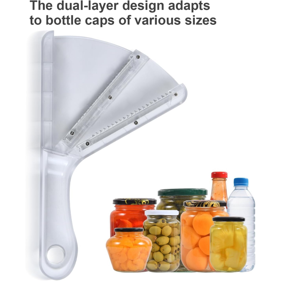 Jar Opener For Weak Hands Dual Layer Multifunctional Jar Opener Non Slip Lid Opener Kitchen Gadget photo 2