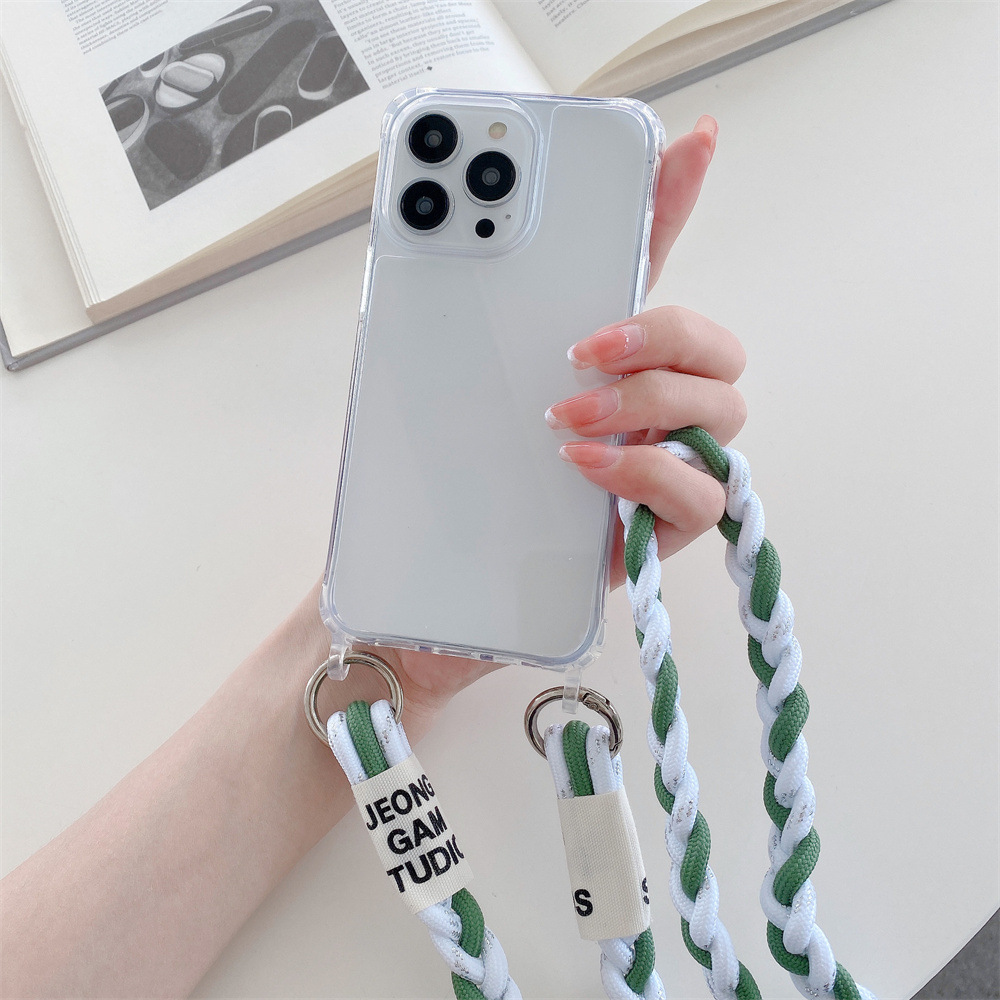 Back Woven Cross-body Lanyard Backer-card Accessories Phone Case photo 4
