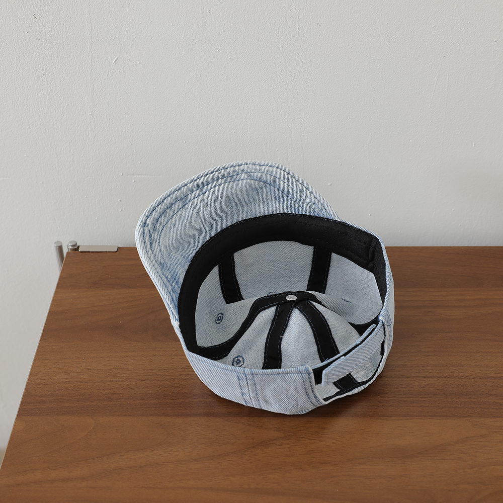 Sweet Style Patchwork Lettered Lace Edging Denim Kids Baseball Cap Washed And Antique Soft Brim Bow Tie Hat photo 8