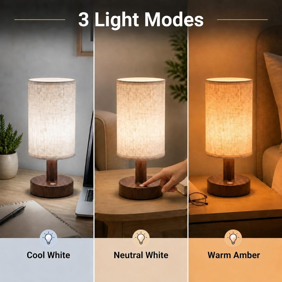 Mini Cordless Bedside Lamp, Touch Rechargeable LED Night Light photo 6