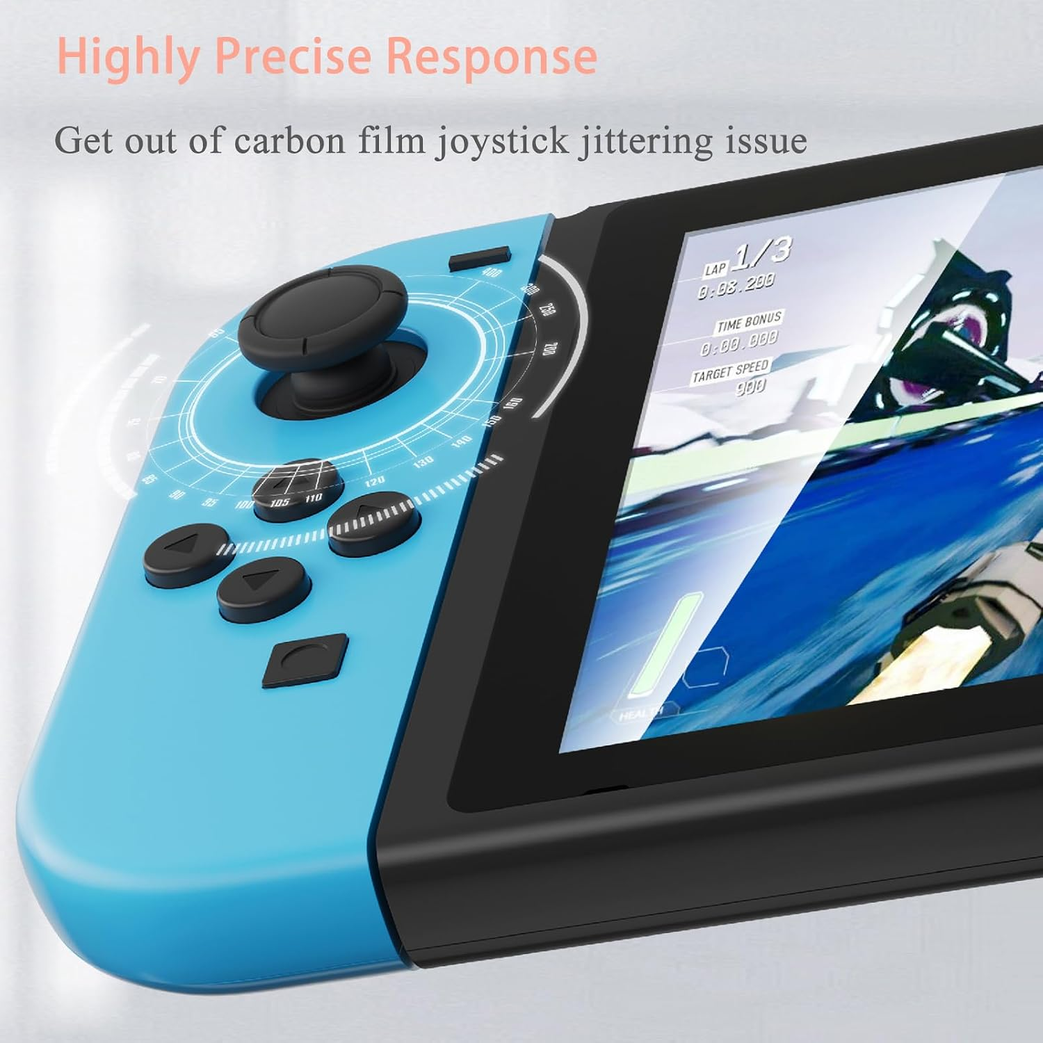 TMR Joystick Replacement For Joycon, No Drift, High Precision, 4Pcs TMR Electromagnetic Joystick With Repair Kit 4 Colors Thumbstick Caps, Compatible With S Witch OLED Lite photo 2