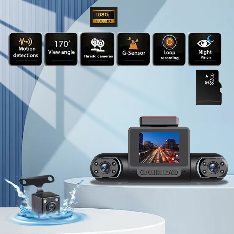 1080P High-definition Driving Recorder With Four Lenses, High-definition Night Vision, Front, Back, Left, Right Recording photo 2