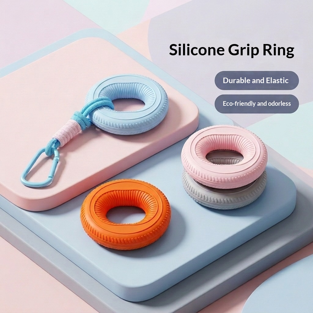 Silicone Grip Ring Strength Trainer, Dual-strength Fitness Equipment, Finger Strength Training, Arm Training Equipment photo 2