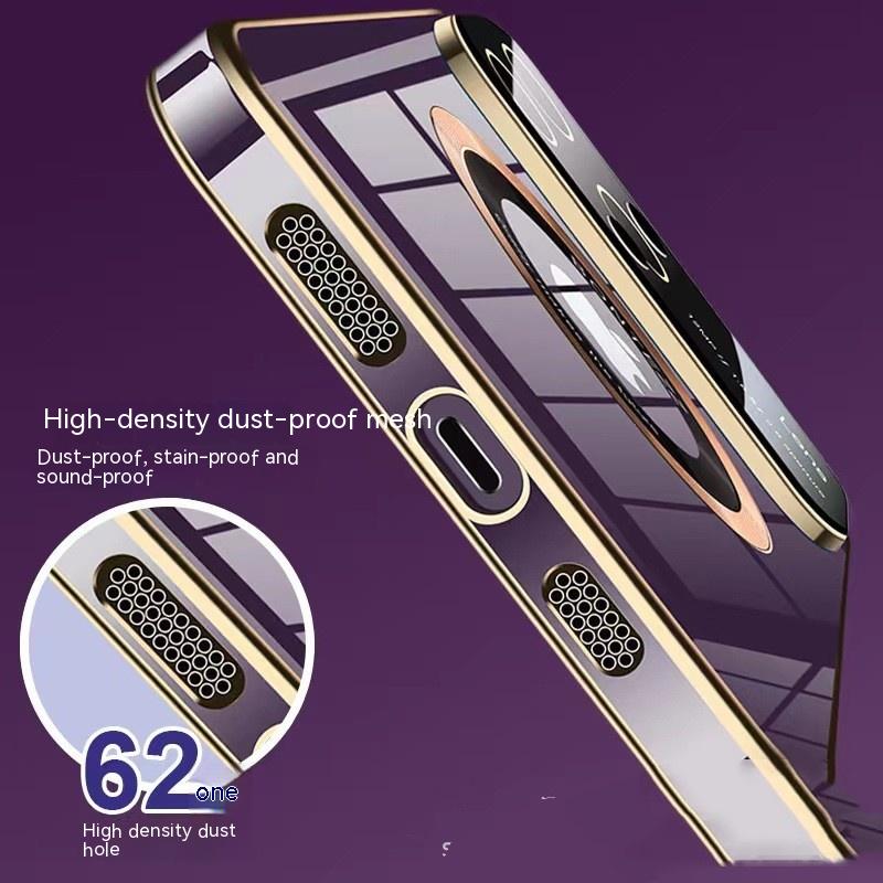 Apple 14 Phone Case Seconds To 15 Large Windows Baked Porcelain Without Logo Magnetic Suction Simple High photo 7