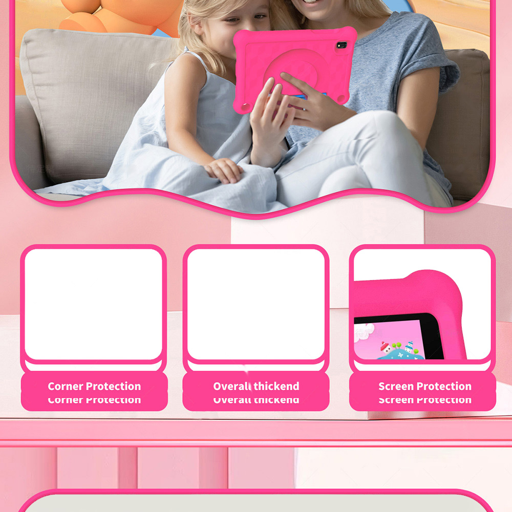 G-tab T7Pro Kids Tablet  7 Inch 1024&600 IPS Screen  Android 14  1.5GHz Quad-core CPU  4GB RAM 2GB &2GB Expansion 64GB ROM 2.4&5GHz WiFi  3000mAh Battery  2MP&2MP Camera-Pink photo 7