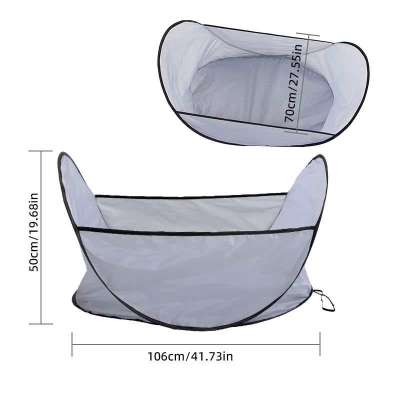 Pet Haircut Bib Foldable Pet Grooming Catcher For Dog Cat Hair Collecting Apron For Home Grooming photo 8