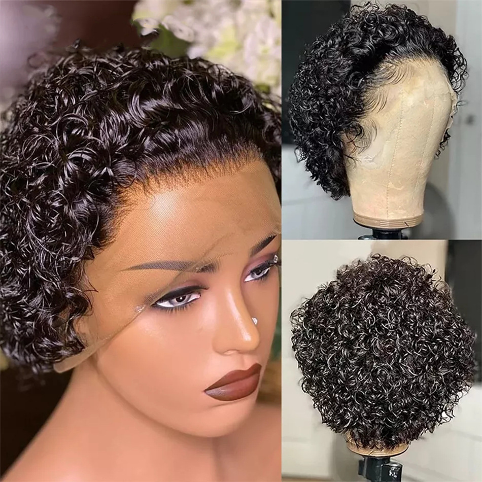 Cut Real Hair Front Lace Wig photo 5