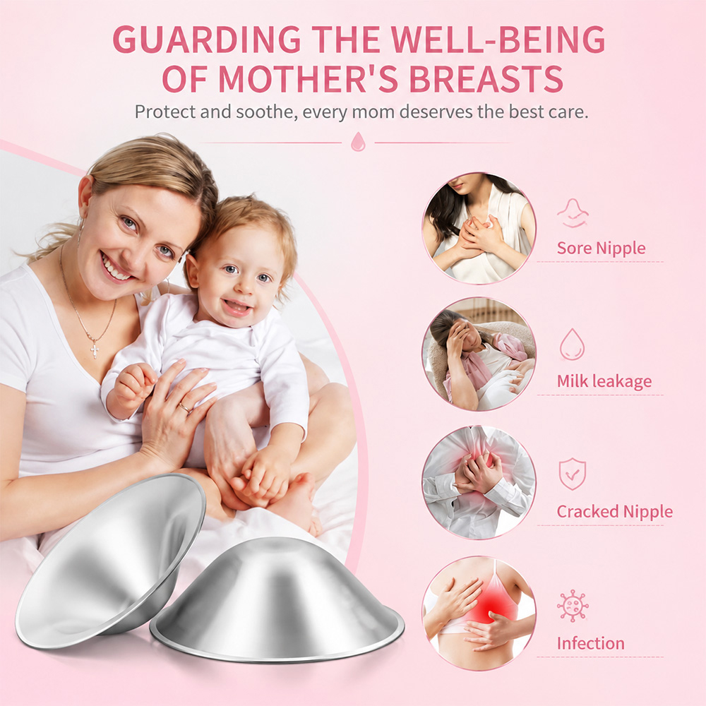 Silver Nursing Cups With Silver Plated Layers Serve As Must Have Breastfeeding Accessories To Prevent Irritation And Offer Soothing Relief For Sensitive Nursing Nipples photo 6