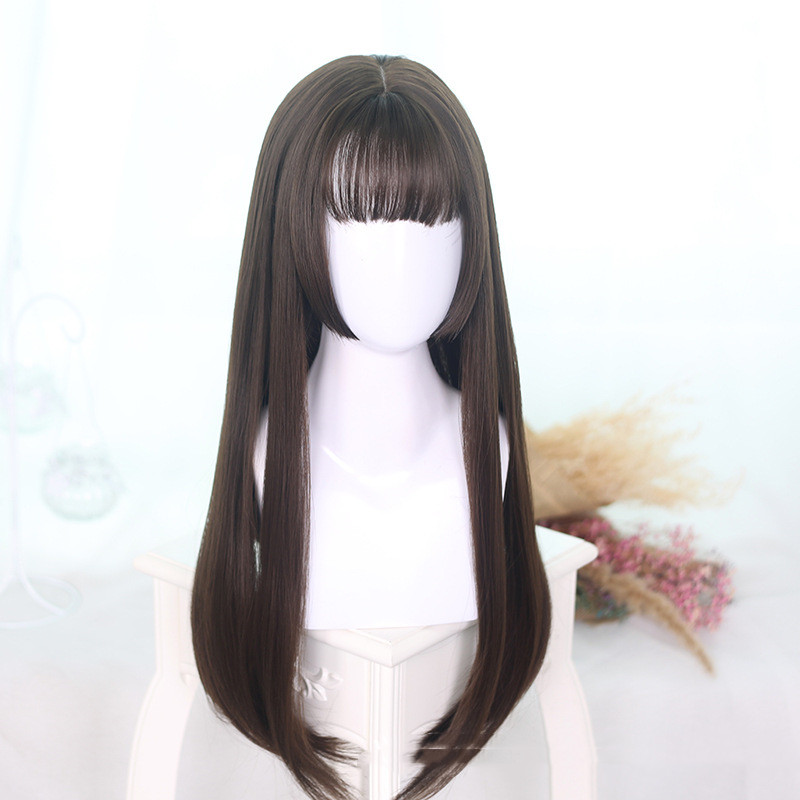 Wig Women's Black Long Straight Net Red Lolita photo 4