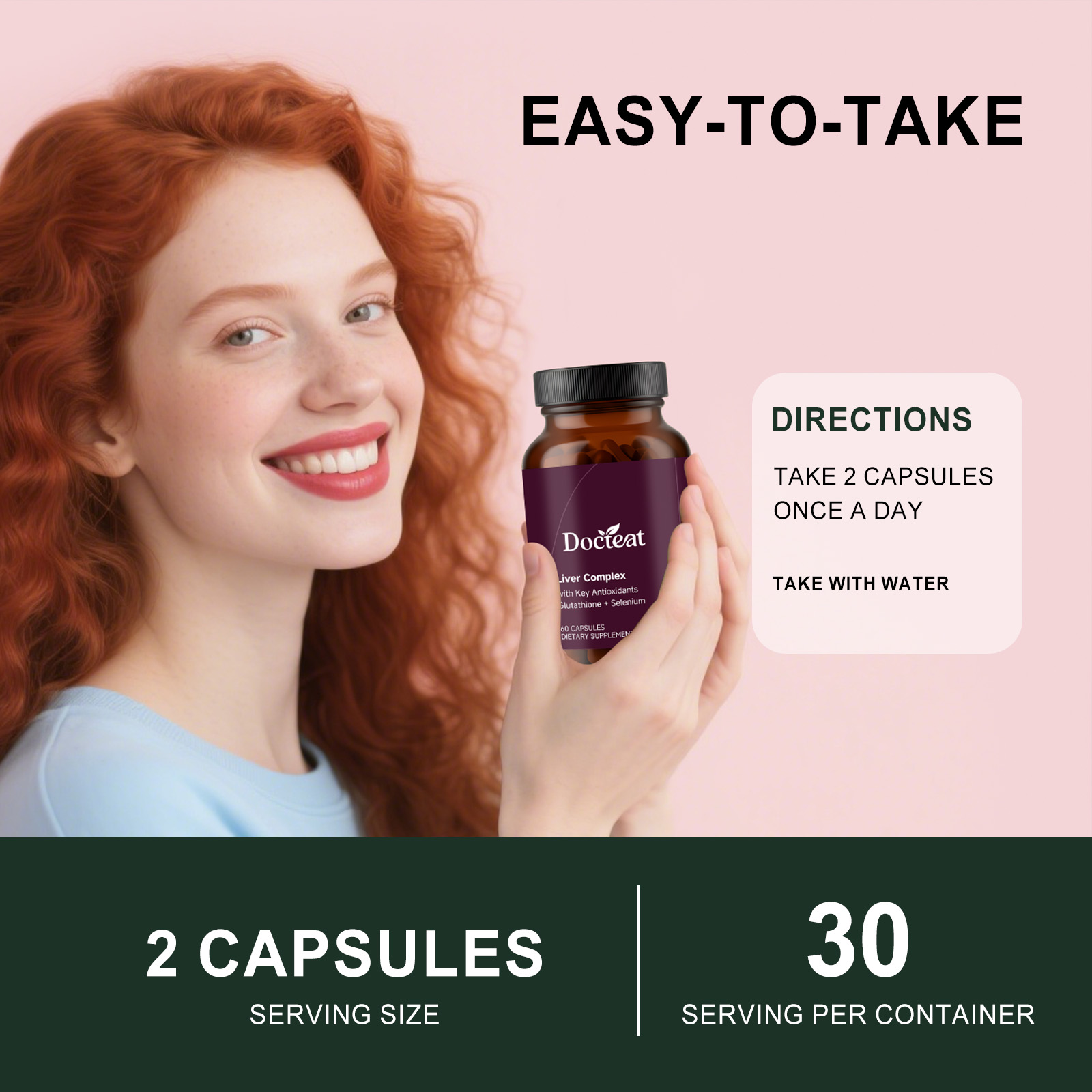 Thyroid & Liver Health Support Capsules 60 Capsules 1Bottle photo 2