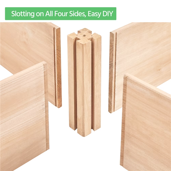 Divisible Planter Box For Home Vegetable Flower, 95inch L X 25inch W X 11inch H, Wood photo 3