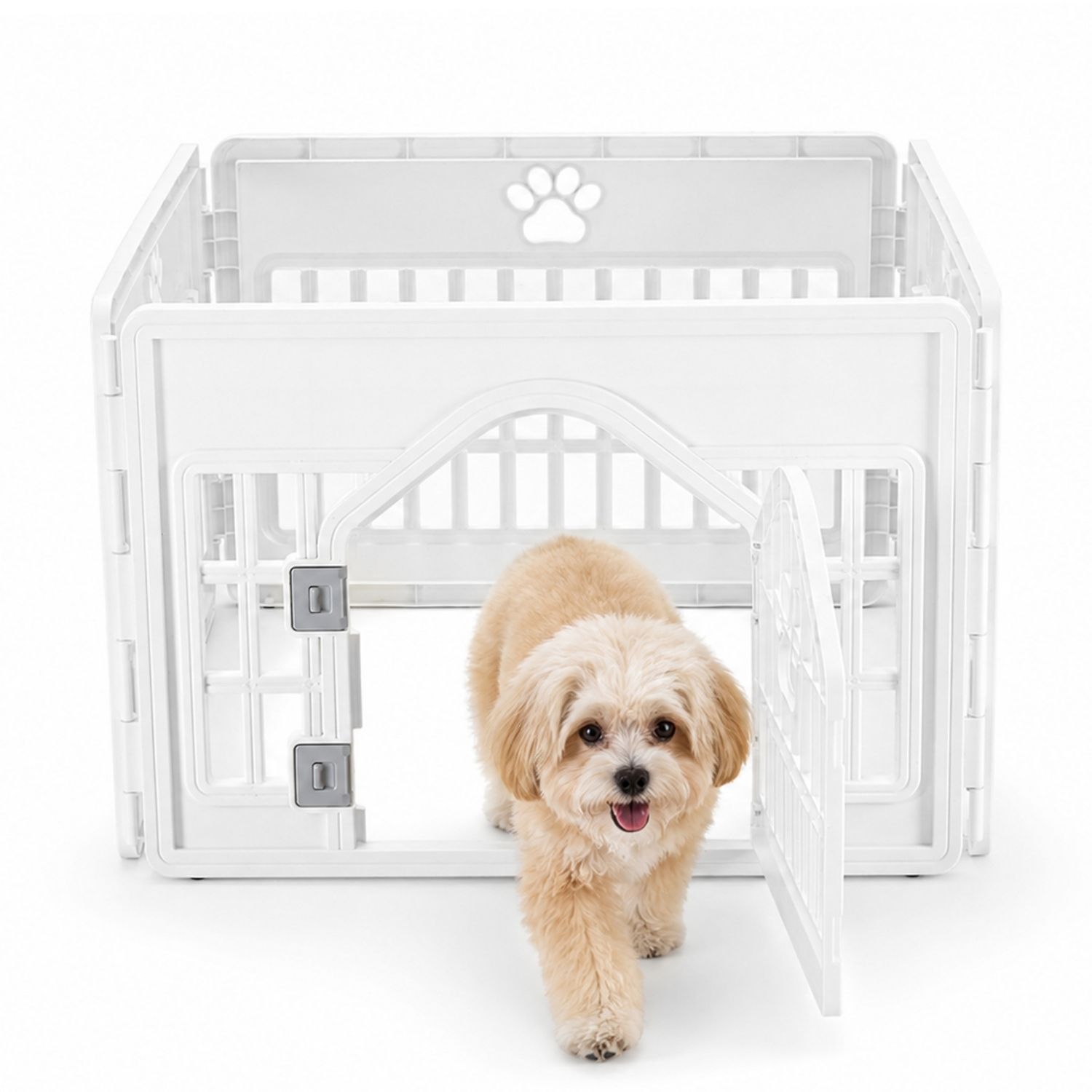 Plastic Dog With Movable Enclosure, Suitable For Small And Medium-sized Dogs, Cats And Rabbits. photo 4