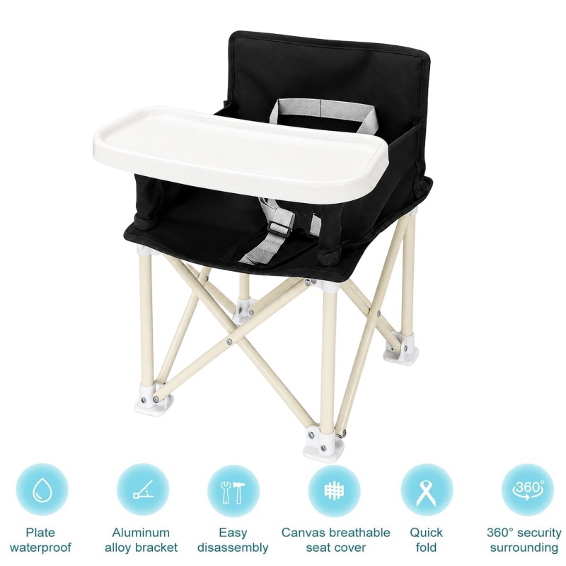 Baby Highchair Infant Feeding Toddler Table Chair Travel Seat Foldable Folding photo 2