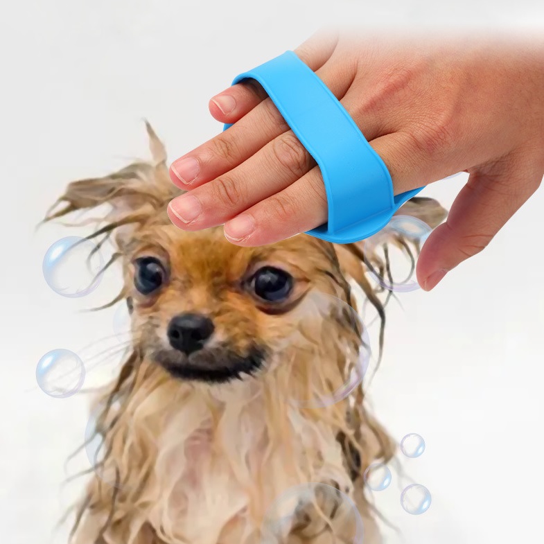 Massage Cleaning Silicone Multifunctional Pet Bath Brush photo 6