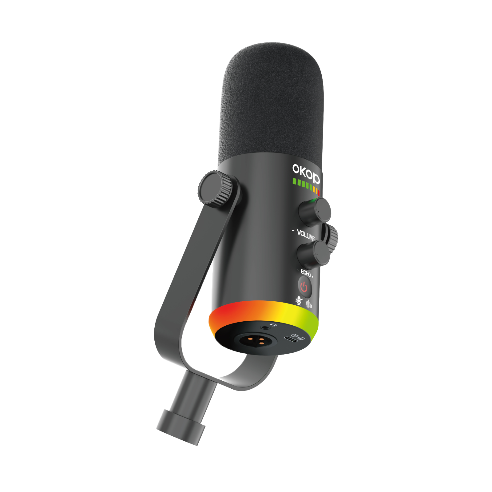 KP-K14 15 16 New Desktop Microphone For Live Streaming Recording Karaoke Features RGB Lighting Wireless Receiver And Smart Noise Cancellation In-Stock Factory Direct photo 6