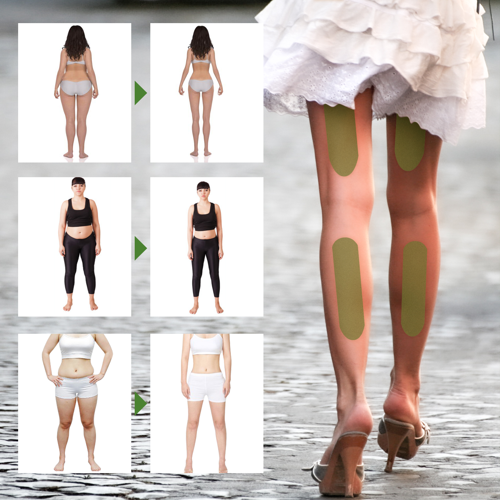 South Moon Wormwood Lower Body Treatment Patch, Leg Muscle Lift Stick Slouch Shape Thighs To Create Tight Legs photo 7