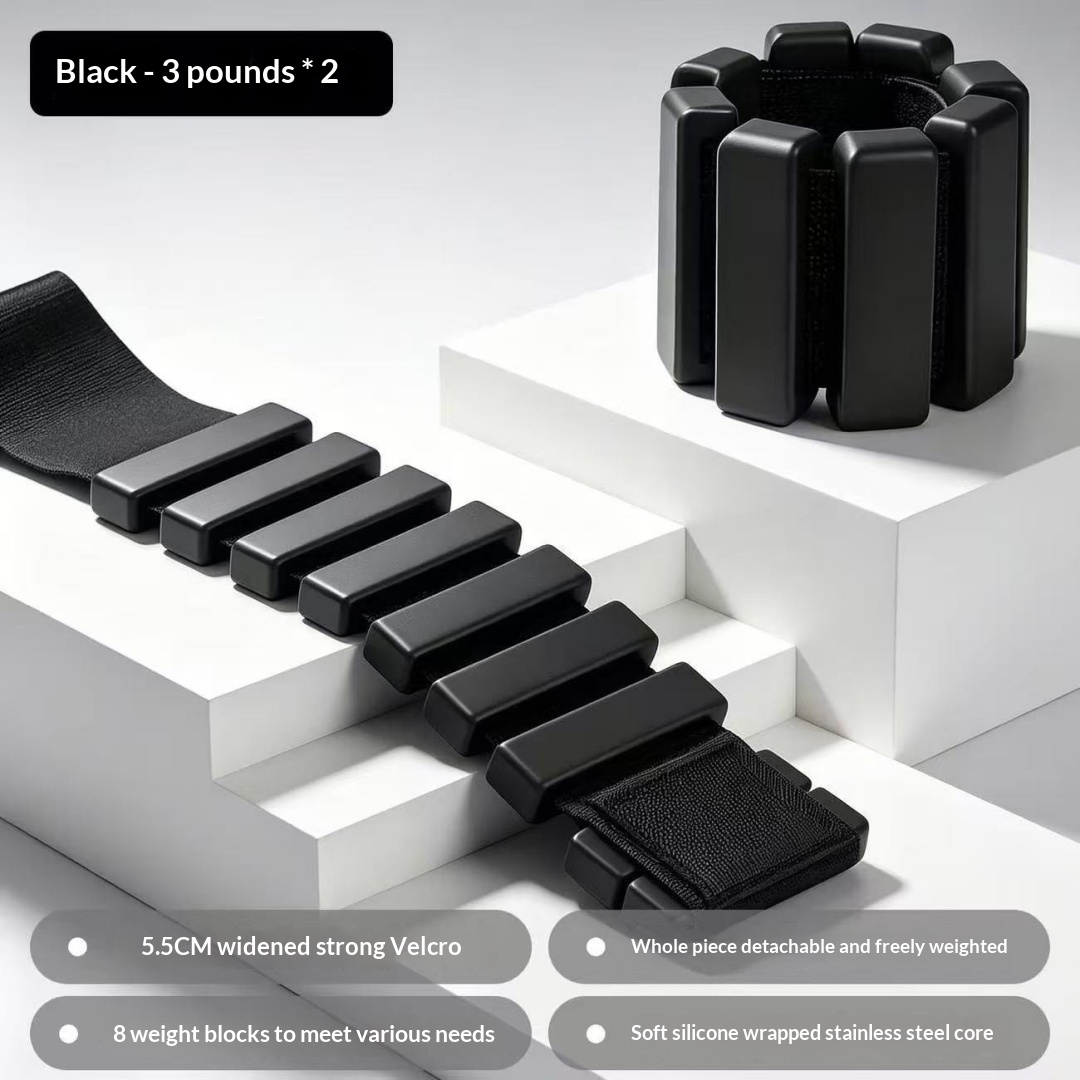 Fitness Silicone Weight-bearing Wristband, Multifunctional Detachable Sandbag Foot Ring, Home Yoga Fitness Resistance Arm Wristband photo 4