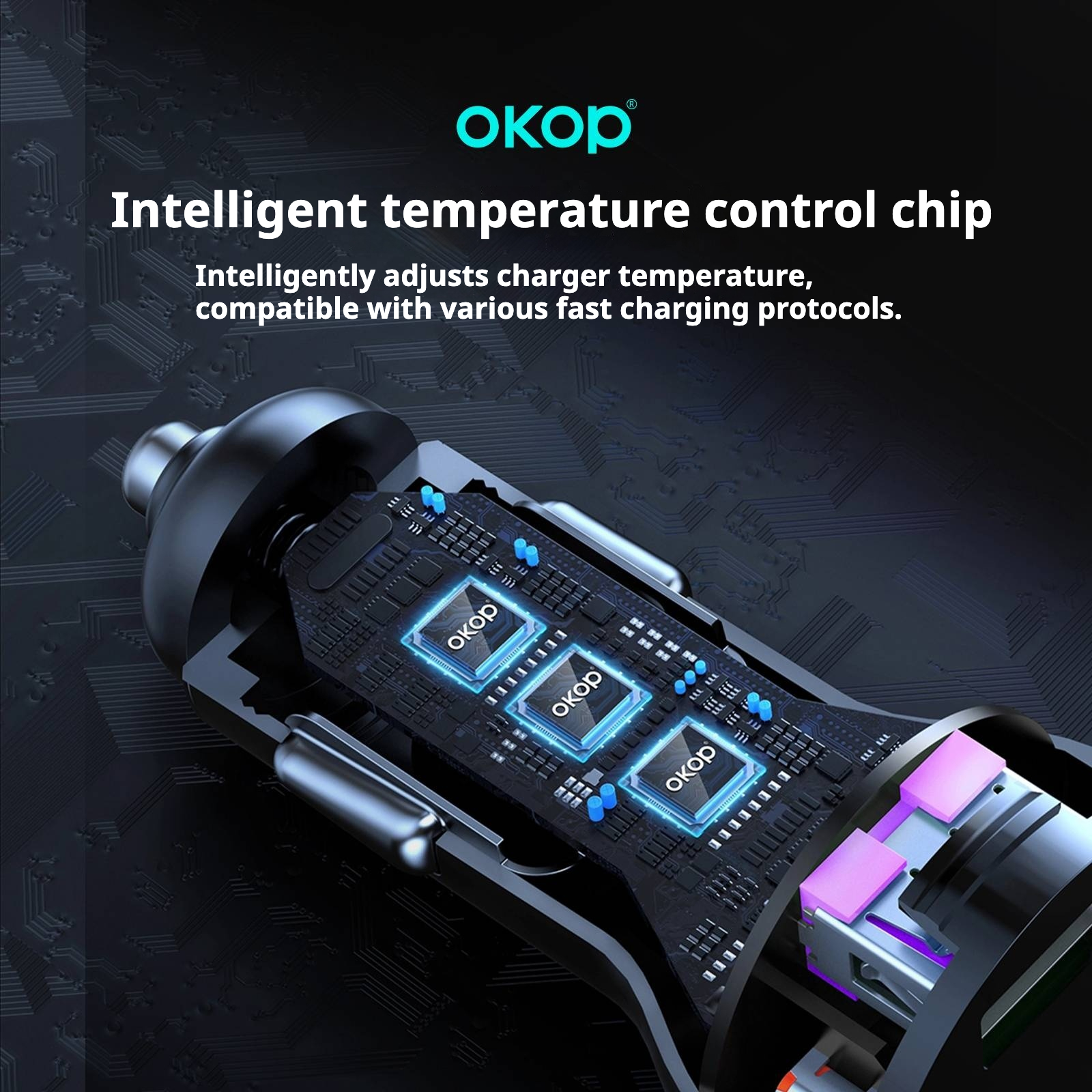 KP-C102 In-stock Multi-port Car Charger USB Type-C With Super-fast Charging And MP3 Player Functionality photo 8