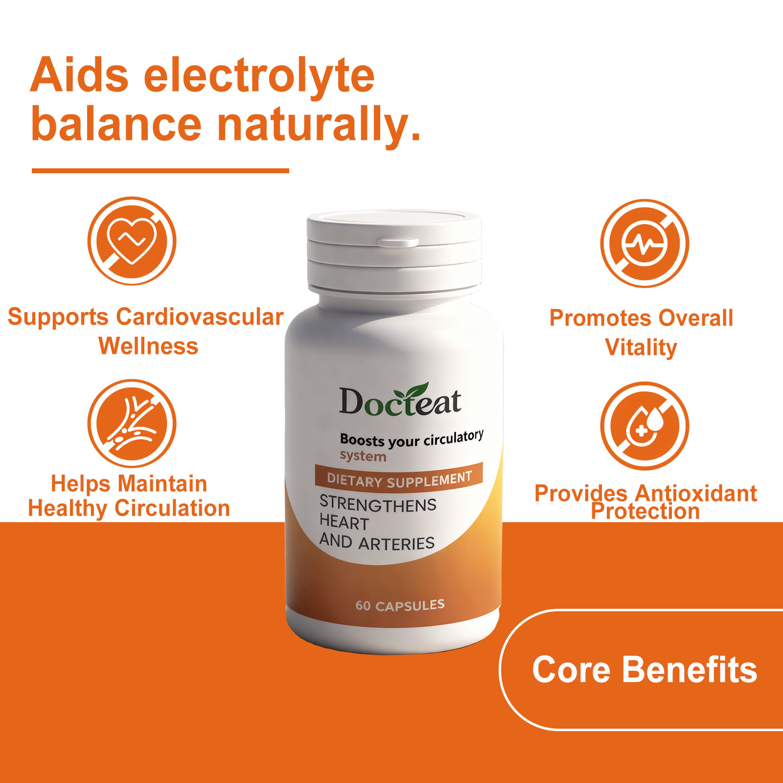 Cardiovascular Health Support Capsules 60 Capsules 1Bottle photo 3