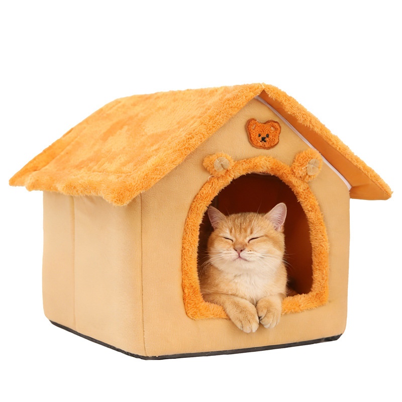 Cat Bed, Winter Warm, Enclosed, All-season, Removable And Washable, Suitable For Cats And Dogs. photo 3