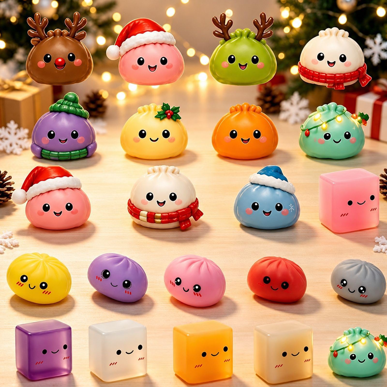 Advent Calendar 2026 Countdown, Christmas Squishies For Adults 24 Adorable Mini Item Surprises Sensory Fidget Toys For  Christmas Party Favors Gift  Advent Calendar 2026 photo 6
