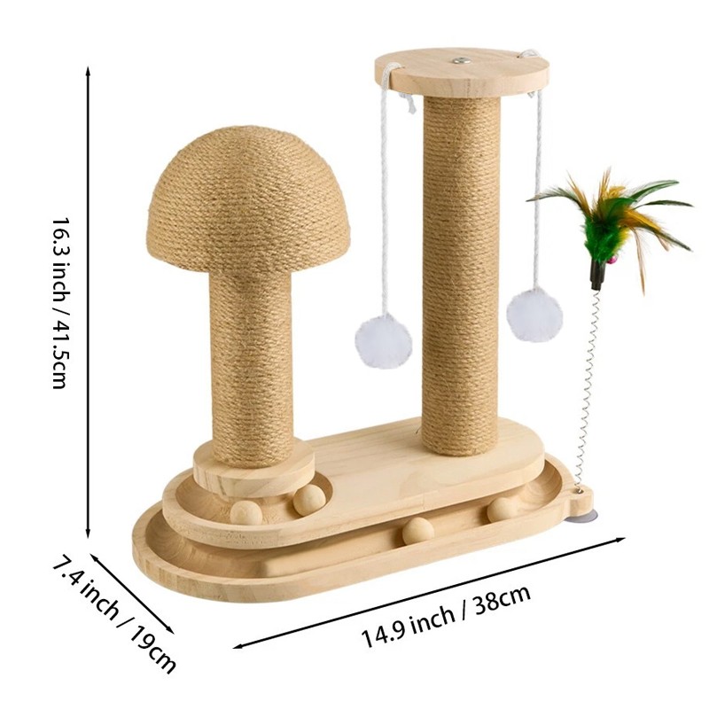 Large Cat Tree Scratching Post Pet Climbing Tower Post Kitten Activity Centre photo 3