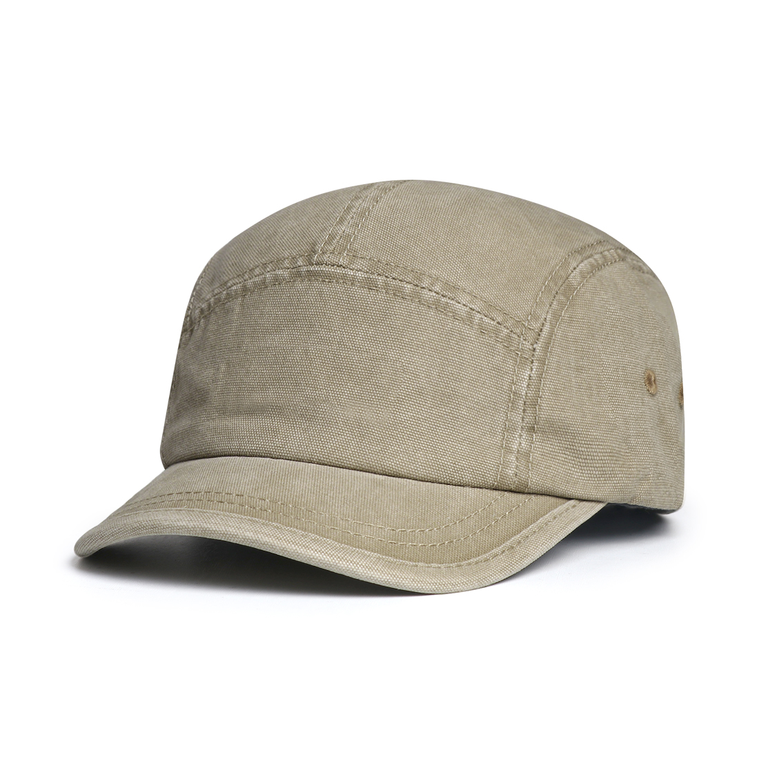 Fashionable And Simple Light Board Water-washed Distressed Baseball Cap With Short Brim, Five-piece Construction, Workwear Style Hat For Outdoor And Daily Casual Wear photo 8