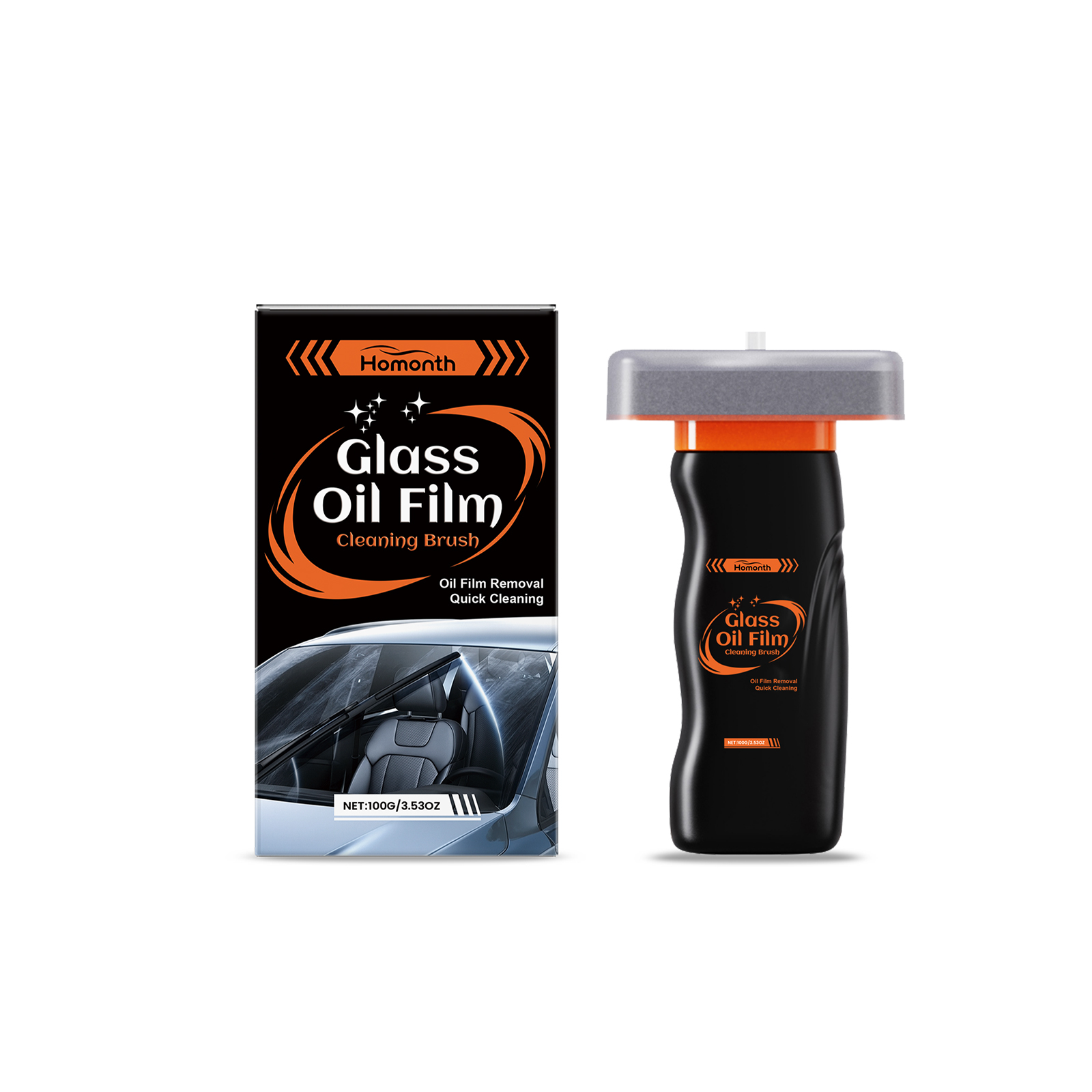 Glass Oil Film Cleaning Brush 1 00g 1box photo 1