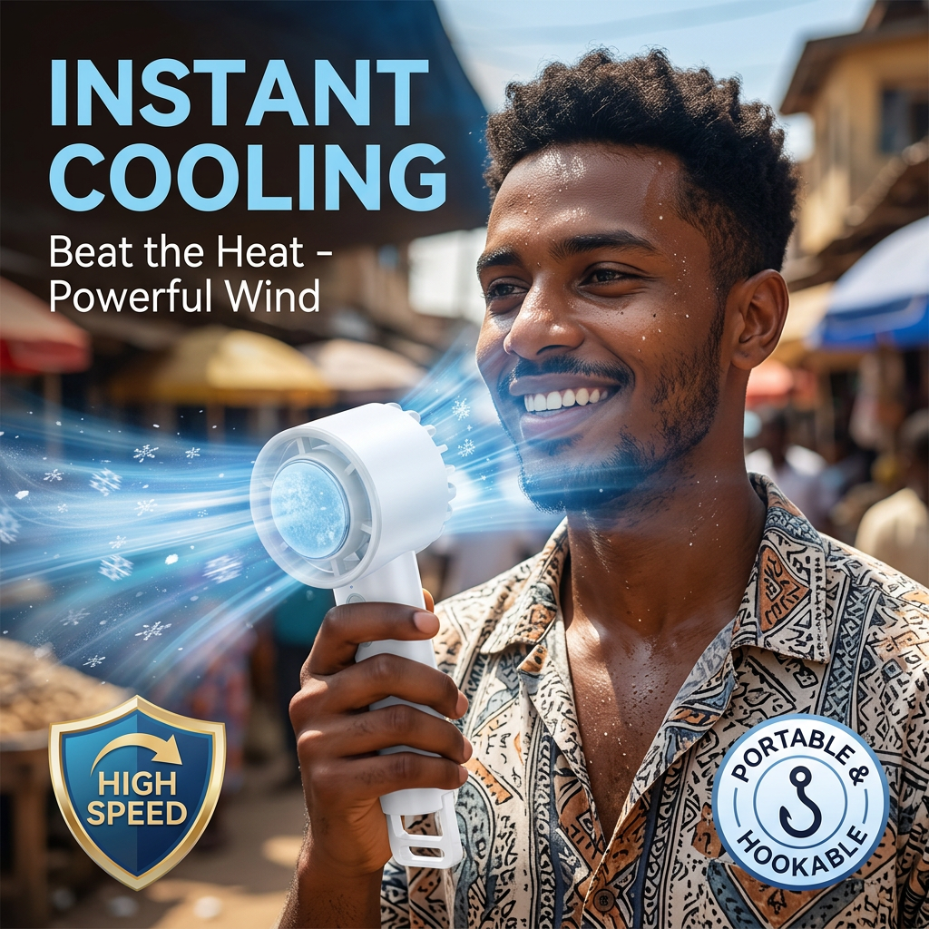 Portable TEC Turbo Fan, 3-in-1 Cooling Fan, High Speed Rechargeable Fan photo 4