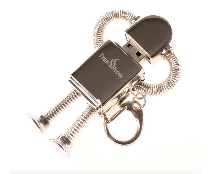 Metal Robot U Disk Spring Robot U Disk Zinc Alloy U Disk photo 1