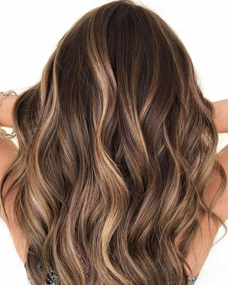 Chemical Fiber Gradient Golden Long Curly Hair photo 4