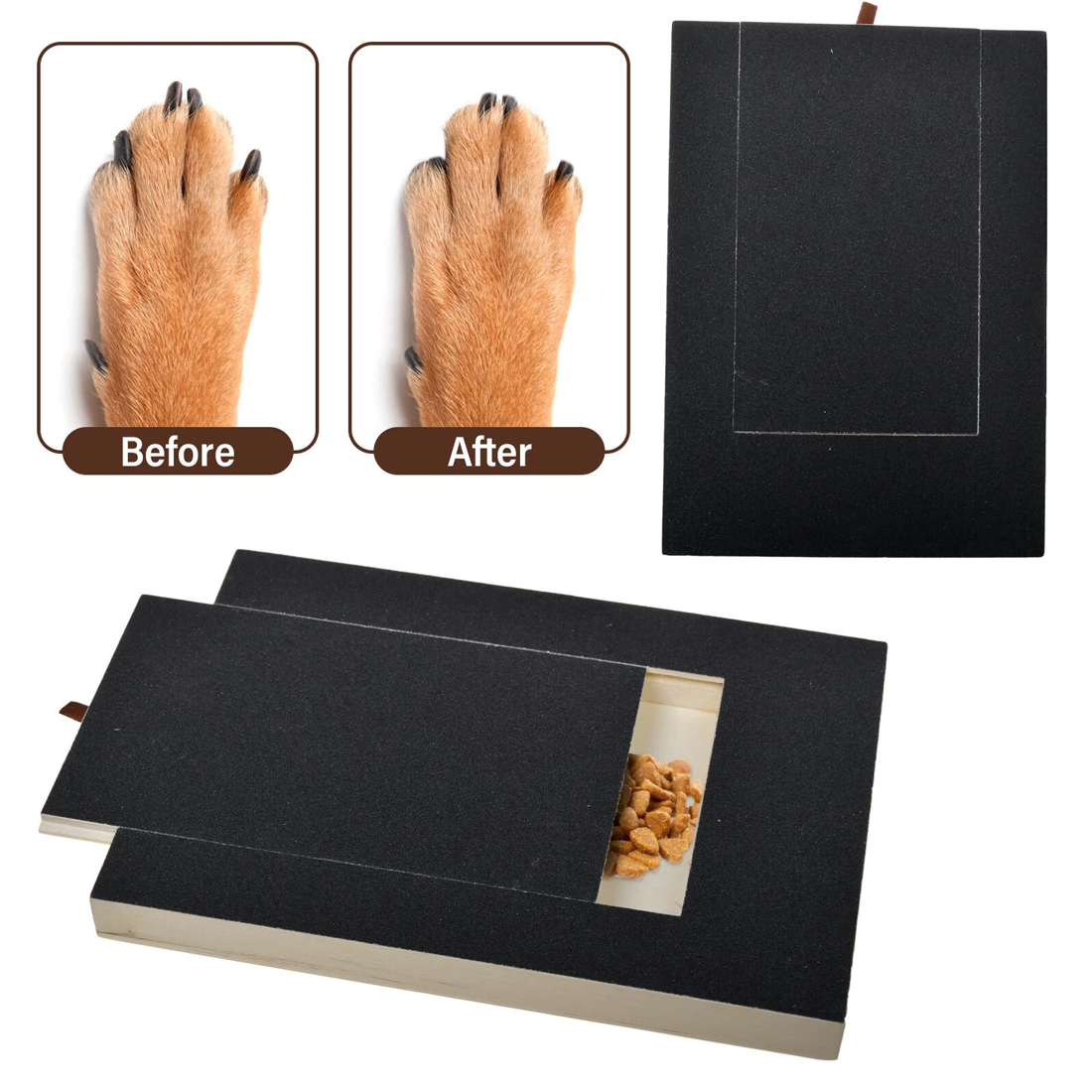 NEW File Double Sided Mat Scratch Board Pets Nail Care Grind Nails Dog Scratch Pad UK photo 7