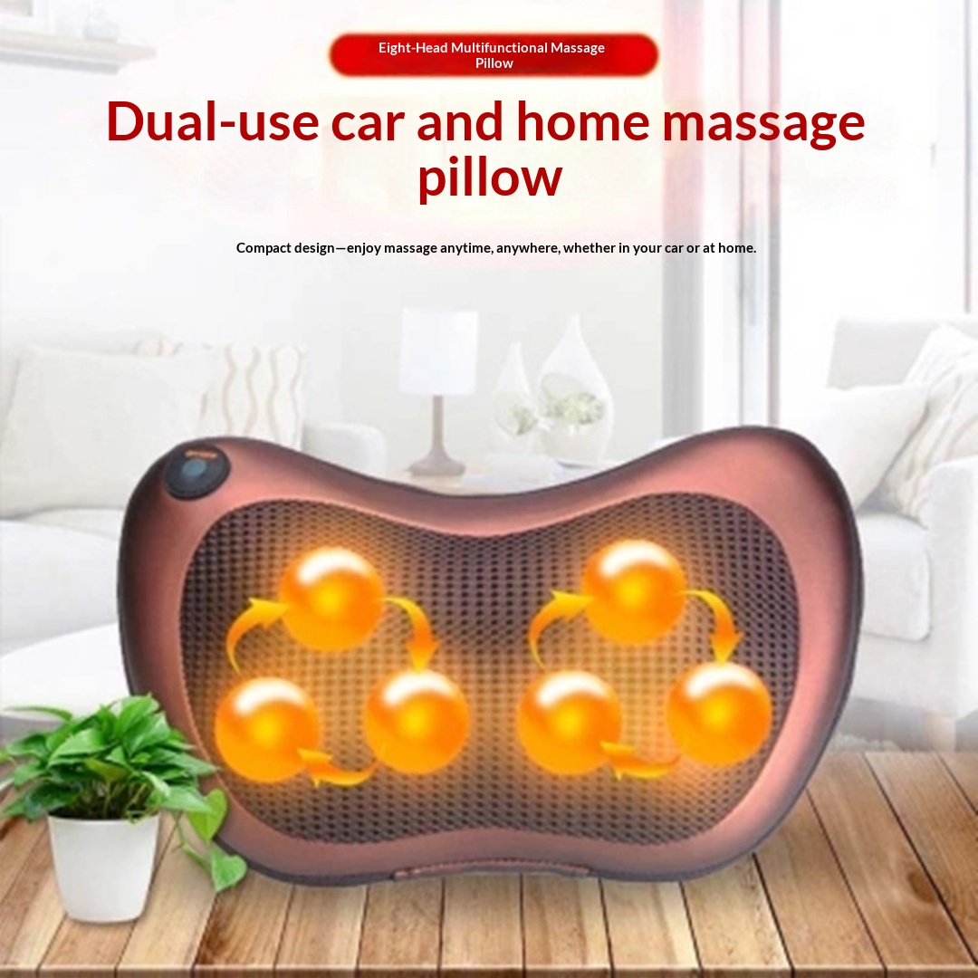 Amazon Cross-border Seat Cervical Spine Massage Pillow Wholesale Multifunctional Car Home Shoulder, Neck, Waist And Abdomen Massager photo 1