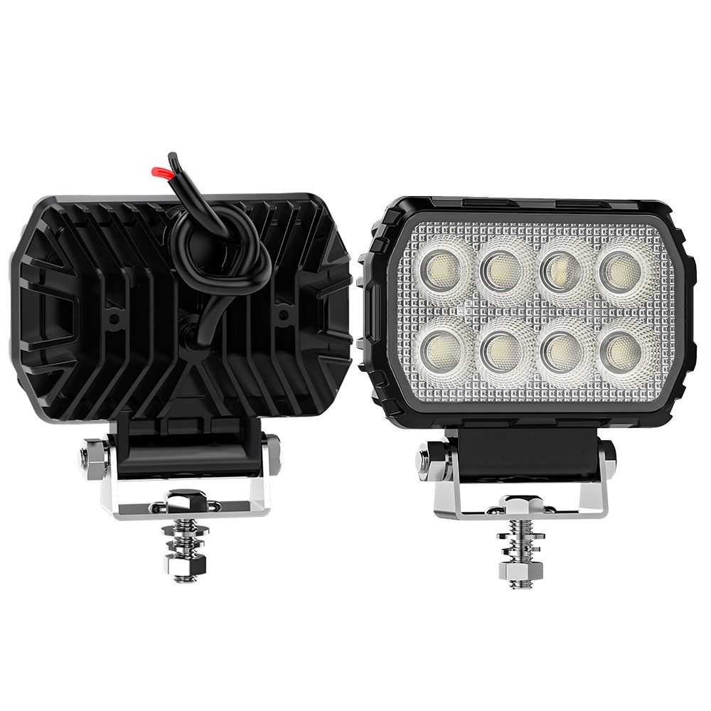 2PCS 4.4 Inch Rectangular Led Work Lights Flood Beam Fit Digger Tractor Digger photo 4