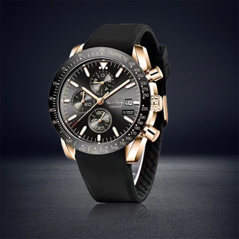 Van Gogh Starry Fantasy Series Men's Rubber Strap Watch photo 6