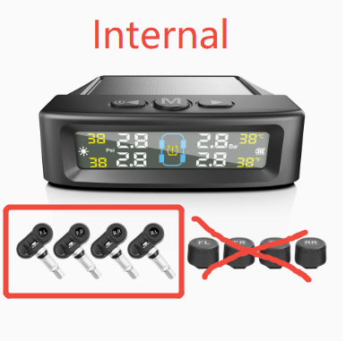 T12-6 Wheel-Mounted Tire Pressure Detector Solar-Powered Tire Pressure Monitoring High-Precision Wireless Rv Tire Pressure Tpms Cross-System photo 4