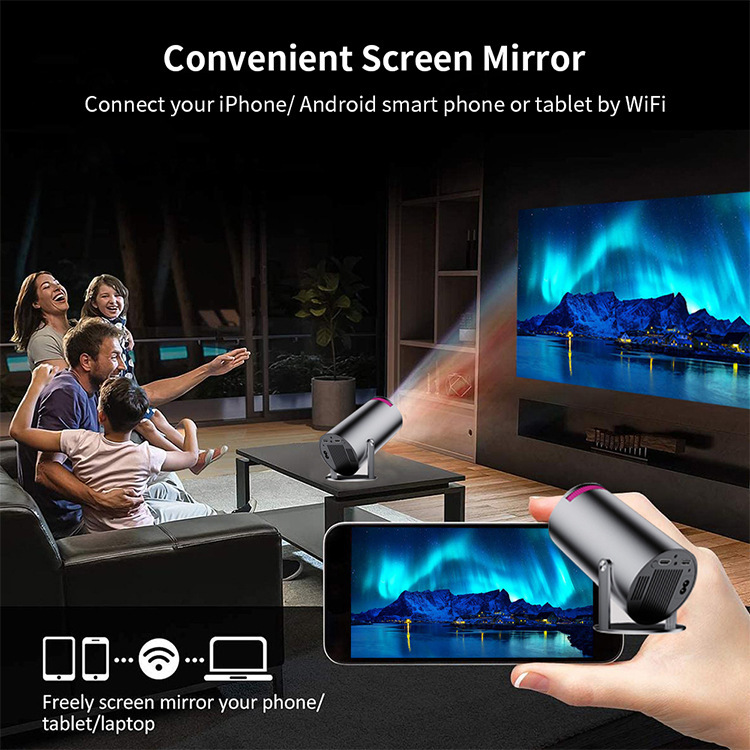 Portable Home Theater Projector, Mini Projector For Bedroom Gaming Movies photo 2